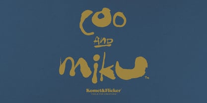 Coo and Miku Font Poster 1