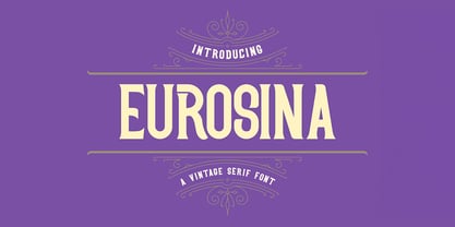 Eurosina Font Poster 1