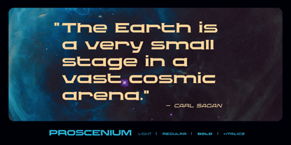 Proscenium Serif Font Poster 2