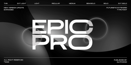 GC Epic Pro Vol.II Font Poster 1