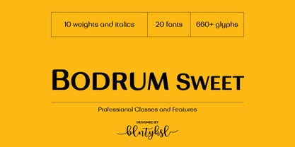 Bodrum Sweet Font Poster 1
