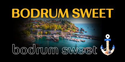 Bodrum Sweet Font Poster 2