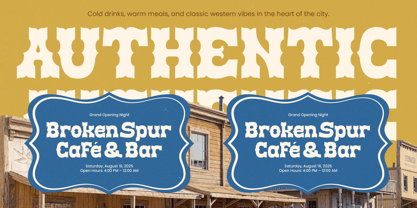 Brokense Cowboy Font Poster 5