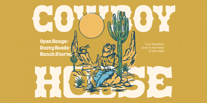 Brokense Cowboy Font Poster 2