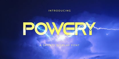 Powery Font Poster 1