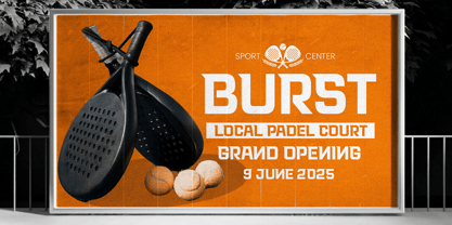 Sport Event Font Poster 4
