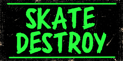 Rage Guerilla Font Poster 2