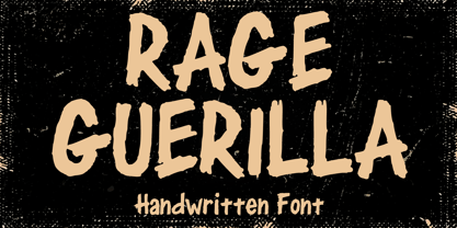 Rage Guerilla Font Poster 1
