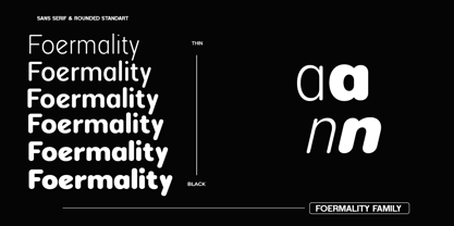 Foermality Rounded Variable Font Poster 7