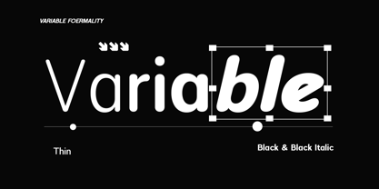 Foermality Rounded Variable Font Poster 2