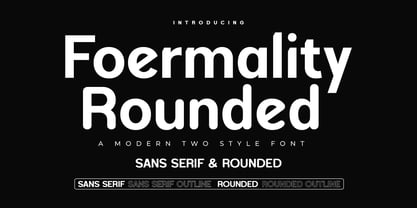 Foermality Rounded Variable Font Poster 3