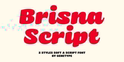 Brisna Font Poster 1