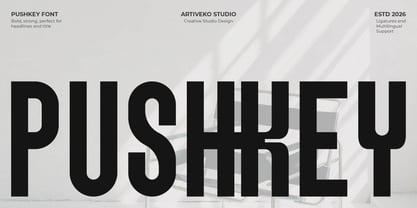 Pushkey Font Poster 1
