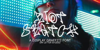 Riot Sketch Font Poster 1