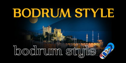 Bodrum Style Font Poster 2