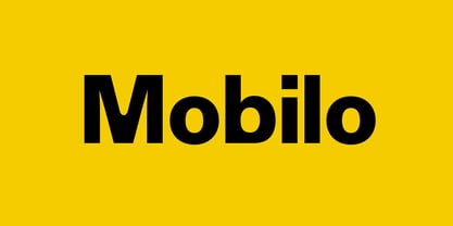 Mobilo Font Poster 1
