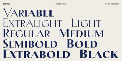 Biarritz Font Poster 3