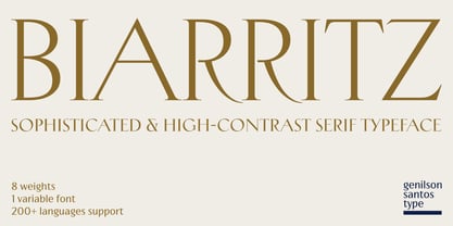 Biarritz Font Poster 1