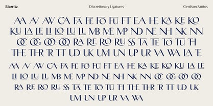 Biarritz Font Poster 10