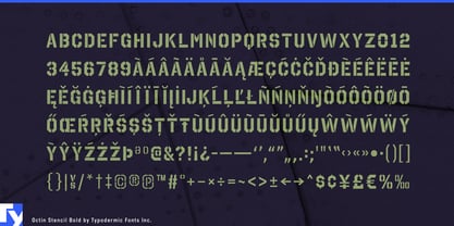 Octin Stencil Font Poster 5