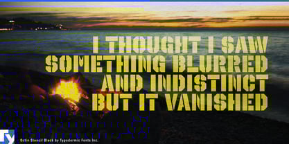 Octin Stencil Font Poster 6