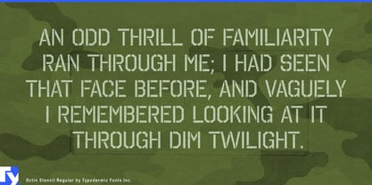 Octin Stencil Font Poster 3