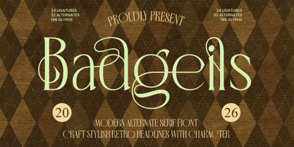 Badgeils Font Poster 1