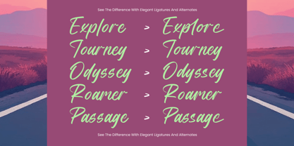 April Pearl Font Poster 4