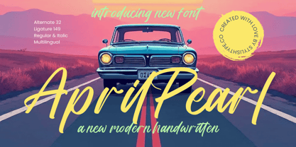 April Pearl Font Poster 1