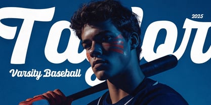 Ballpark Beauty Font Poster 6