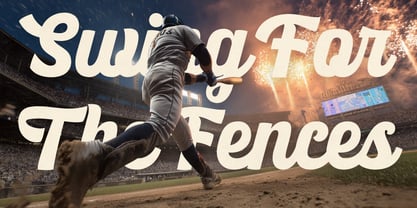 Ballpark Beauty Font Poster 9