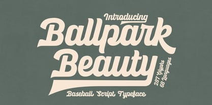 Ballpark Beauty Font Poster 1
