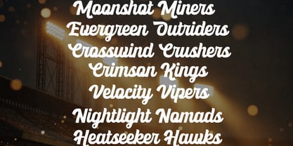 Ballpark Beauty Font Poster 8