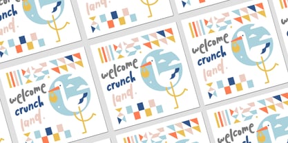 Rooster Doodle Font Poster 4