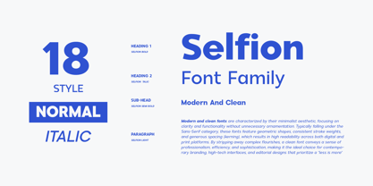 Selfion Font Poster 2