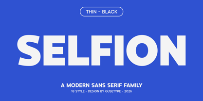 Selfion Font Poster 1
