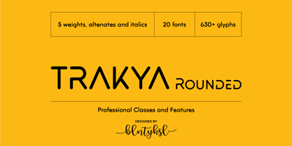 Trakya Rounded Font Poster 1