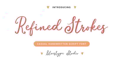 Refined Strokes Font Poster 1