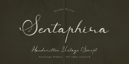 Sentaphira Font Poster 1