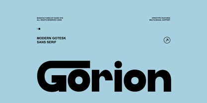 Gorion Font Poster 1