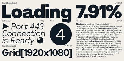 Cluster Edge Font Poster 5