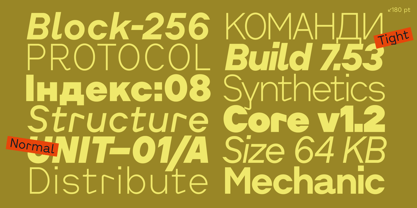 Cluster Edge Font Poster 3