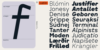 Cluster Edge Font Poster 9