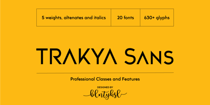 Trakya Sans Font Poster 1