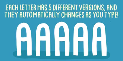 Quite Blue Font Poster 3