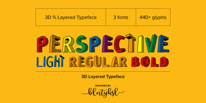 Perspective Sans Font Poster 1