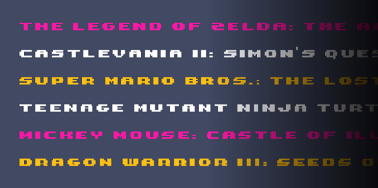 Gaming Font Poster 12