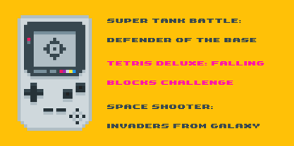 Gaming Font Poster 3