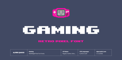 Gaming Font Poster 1