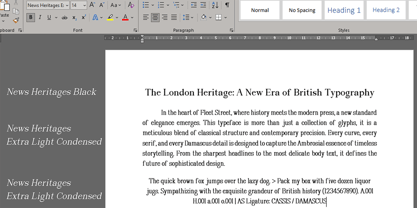News Heritages Font Poster 4
